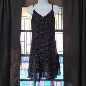 Black & White redhaute Polka Dot Midi Dress Size XS